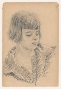 Estudio de retrato de una joven de Ivan Zabota